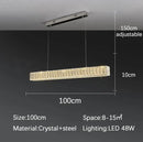GobekUsa Crystal Chandelier LED Golden Modern Luxury Ceiling Home Interior Shop
