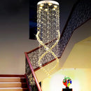 GobekUsa Crystal Chandelier: LED Light Fixture for Villa Hall Stairs.