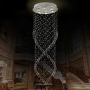 GobekUsa Crystal Chandelier: LED Light Fixture for Villa Hall Stairs.