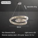 GobekUsa Crystal Chandelier LED Light Fixture, Luxury Decor Hanging Lamp, Modern Home Lighting