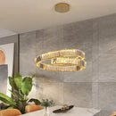 GobekUsa Crystal Chandelier LED Light Fixture, Luxury Decor Hanging Lamp, Modern Home Lighting