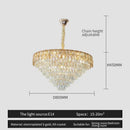 GobekUsa Crystal Chandelier LED Light Modern Luxury Designer for Main Living Room & Hotel