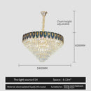GobekUsa Crystal Chandelier LED Light Modern Luxury Designer for Main Living Room & Hotel