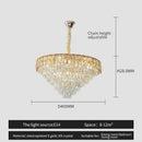 GobekUsa Crystal Chandelier LED Light Modern Luxury Designer for Main Living Room & Hotel