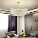 GobekUsa Crystal Chandelier LED Light: Modern Luxury Restaurant Hall Lighting