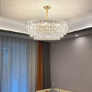 GobekUsa Crystal Chandelier LED Light: Modern Luxury Restaurant Hall Lighting