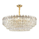 GobekUsa Crystal Chandelier LED Light: Modern Luxury Restaurant Hall Lighting