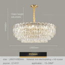GobekUsa Crystal Chandelier LED Light: Modern Luxury Restaurant Hall Lighting