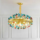 GobekUsa Crystal Chandelier LED Lighting Fixture for Dining Room & Kitchen Island
