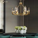 GobekUsa Crystal Chandelier LED Lighting Fixture for Luxurious Living Spaces