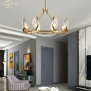GobekUsa Crystal Chandelier LED Lighting Fixture for Luxurious Living Spaces