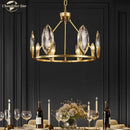 GobekUsa Crystal Chandelier LED Lighting Fixture for Luxurious Living Spaces