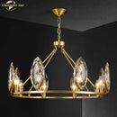 GobekUsa Crystal Chandelier LED Lighting Fixture for Luxurious Living Spaces