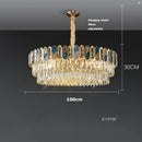 GobekUsa Crystal Chandelier LED Lighting for Living Room