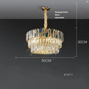 GobekUsa Crystal Chandelier LED Lighting for Living Room