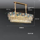 GobekUsa Crystal Chandelier LED Lighting for Living Room