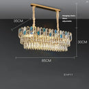 GobekUsa Crystal Chandelier LED Lighting for Living Room