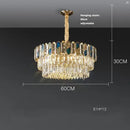 GobekUsa Crystal Chandelier LED Lighting for Living Room