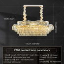 GobekUsa Crystal Chandelier LED Lighting for Luxury Living Room, Bedroom, Dining Room