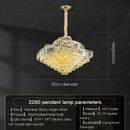 GobekUsa Crystal Chandelier LED Lighting for Luxury Living Room, Bedroom, Dining Room
