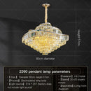 GobekUsa Crystal Chandelier LED Lighting for Luxury Living Room, Bedroom, Dining Room