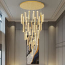 GobekUsa Crystal Chandelier LED Mezzanine Dining Room Lighting