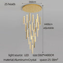 GobekUsa Crystal Chandelier LED Mezzanine Dining Room Lighting