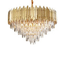 GobekUsa Crystal Chandelier LED Pendant Light Fixture for Luxury Living Room Décor
