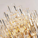 GobekUsa Crystal Chandelier LED Pendant Light Fixture for Luxury Living Room Décor
