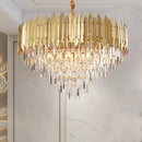 GobekUsa Crystal Chandelier LED Pendant Light Fixture for Luxury Living Room Décor