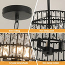GobekUsa Crystal Chandelier LED Pendant Light for Modern Home Decor