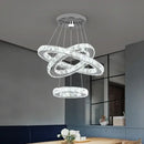 GobekUsa Crystal Chandelier LED Pendant Lighting for Living Room