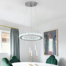GobekUsa Crystal Chandelier LED Pendant Lighting for Living Room