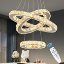GobekUsa Crystal Chandelier LED Pendant Lighting for Living Room