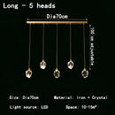 GobekUsa Crystal Chandelier LED Pendant Lights for Modern Nordic Home Decor