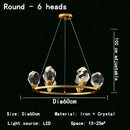GobekUsa Crystal Chandelier LED Pendant Lights for Modern Nordic Home Decor