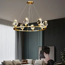 GobekUsa Crystal Chandelier LED Pendant Lights High-end Nordic Modern Style Indoor Lighting