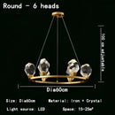 GobekUsa Crystal Chandelier LED Pendant Lights High-end Nordic Modern Style Indoor Lighting