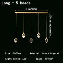 GobekUsa Crystal Chandelier LED Pendant Lights High-end Nordic Modern Style Indoor Lighting