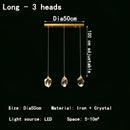 GobekUsa Crystal Chandelier LED Pendant Lights High-end Nordic Modern Style Indoor Lighting