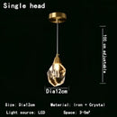 GobekUsa Crystal Chandelier LED Pendant Lights High-end Nordic Modern Style Indoor Lighting