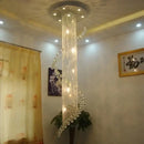 GobekUsa Crystal Chandelier: LED Round Lamp for Living Room, Lobby Luxury Decor