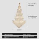 GobekUsa Crystal Chandelier Light: Elegant Postmodern Dining Room & Bedroom Lighting