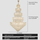 GobekUsa Crystal Chandelier Light: Elegant Postmodern Dining Room & Bedroom Lighting