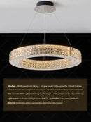 GobekUsa Crystal Chandelier Light for Luxury Living Room, Post-Modern High-End Italian Design
