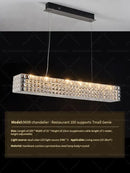 GobekUsa Crystal Chandelier Light for Luxury Living Room, Post-Modern High-End Italian Design