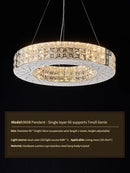 GobekUsa Crystal Chandelier Light for Luxury Living Room, Post-Modern High-End Italian Design