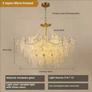 GobekUsa Crystal Chandelier Light: French Modern Luxury for Living Room, Dining Room, Bedroom