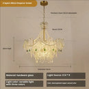 GobekUsa Crystal Chandelier Light: French Modern Luxury for Living Room, Dining Room, Bedroom