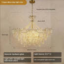 GobekUsa Crystal Chandelier Light: French Modern Luxury for Living Room, Dining Room, Bedroom